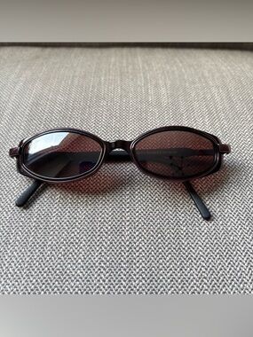 MAUI JIM Sunglasses Hana MJ 124-13 Women Ruby Wine Spring Hinge Rose Lens Italy